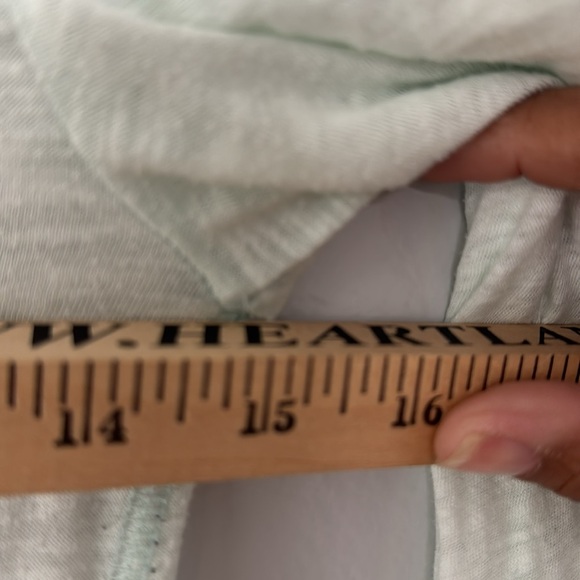 Free People We the Free Women's Long Sleeve Mock Neck Top Mint Green Cotton Top - Picture 7 of 8